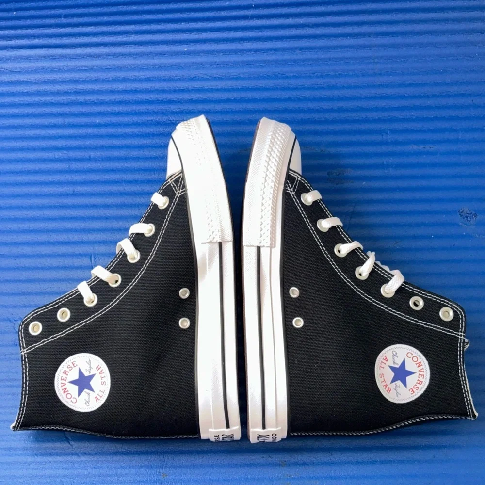 Size 11- Women’s Converse Sneakers Hidden Wedge Hi Top Black A11909C NEW
